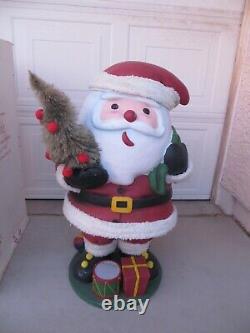 EXCELLENT Members Mark Santa Claus 31 Resin Figure Statue In Original Box RARE