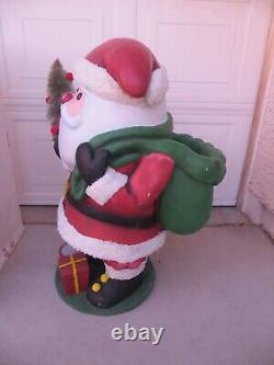 EXCELLENT Members Mark Santa Claus 31 Resin Figure Statue In Original Box RARE