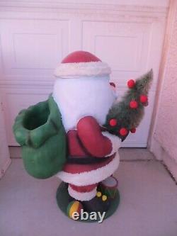 EXCELLENT Members Mark Santa Claus 31 Resin Figure Statue In Original Box RARE