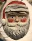 Early Vintage Paper Mache Painted Santa Claus Hanging Figure Christmas Display