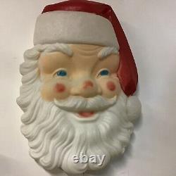 Empire Blow Mold Giant Lighted Santa Face Christmas Outdoor 36x24 Vintage 1987