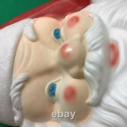 Empire Blow Mold Giant Lighted Santa Face Christmas Outdoor 36x24 Vintage 1987