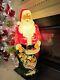 Empire Plastic 1968 Blow Mold Santa Claus With Sack Of Toys 48 Christmas Nice