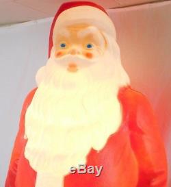 Empire SANTA CLAUS Plastic BLOW MOLD Vintage 46 Xmas Christmas Light Up Figure