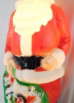 Empire SANTA CLAUS Plastic BLOW MOLD Vintage 46 Xmas Christmas Light Up Figure