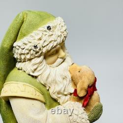 Enesco The Heart of Christmas Santa Claus With Puppy Figure 2012 4027172 8