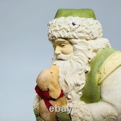 Enesco The Heart of Christmas Santa Claus With Puppy Figure 2012 4027172 8