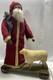 Fab! Folk Art Santa Claus Belsnickle Pull Toy W Fab! Face 23 Sheep