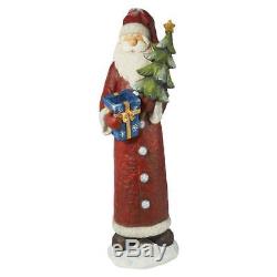 Festive Christmas Santa Claus Holiday Wishes Life Size Statue 64 Tall