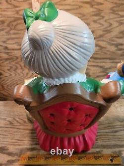 Festive Mrs. Claus And Bag Of Toys / Elf Statue Ceramic Large 16 Figure