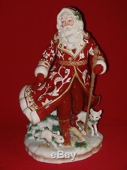 Fitz and Floyd TOWN & COUNTRY Santa Claus Figurine Figure Statue Christmas BIG