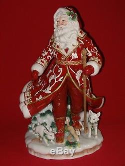 Fitz and Floyd TOWN & COUNTRY Santa Claus Figurine Figure Statue Christmas BIG