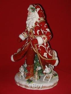 Fitz and Floyd TOWN & COUNTRY Santa Claus Figurine Figure Statue Christmas BIG