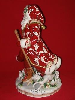 Fitz and Floyd TOWN & COUNTRY Santa Claus Figurine Figure Statue Christmas BIG