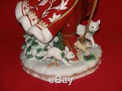 Fitz and Floyd TOWN & COUNTRY Santa Claus Figurine Figure Statue Christmas BIG