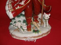 Fitz and Floyd TOWN & COUNTRY Santa Claus Figurine Figure Statue Christmas BIG