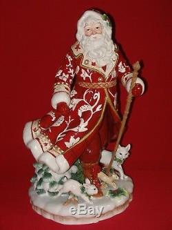 Fitz and Floyd TOWN & COUNTRY Santa Claus Figurine Figure Statue Christmas BIG