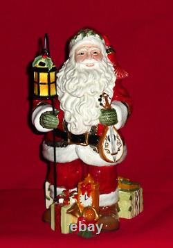 Fitz and Floyd YULETIDE TRADITIONS Figurine Figure Santa Claus Christmas Lantern