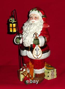 Fitz and Floyd YULETIDE TRADITIONS Figurine Figure Santa Claus Christmas Lantern