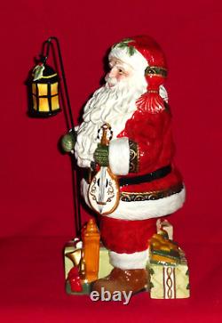 Fitz and Floyd YULETIDE TRADITIONS Figurine Figure Santa Claus Christmas Lantern