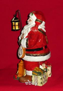 Fitz and Floyd YULETIDE TRADITIONS Figurine Figure Santa Claus Christmas Lantern