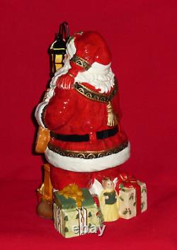 Fitz and Floyd YULETIDE TRADITIONS Figurine Figure Santa Claus Christmas Lantern