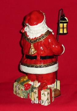 Fitz and Floyd YULETIDE TRADITIONS Figurine Figure Santa Claus Christmas Lantern