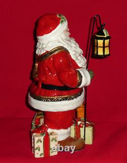 Fitz and Floyd YULETIDE TRADITIONS Figurine Figure Santa Claus Christmas Lantern