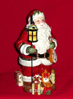 Fitz and Floyd YULETIDE TRADITIONS Figurine Figure Santa Claus Christmas Lantern