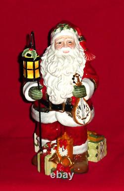 Fitz and Floyd YULETIDE TRADITIONS Figurine Figure Santa Claus Christmas Lantern