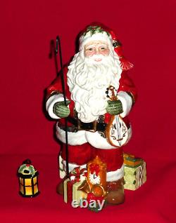 Fitz and Floyd YULETIDE TRADITIONS Figurine Figure Santa Claus Christmas Lantern