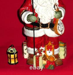 Fitz and Floyd YULETIDE TRADITIONS Figurine Figure Santa Claus Christmas Lantern