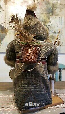 Folk Art Primitve Frontier Santa Claus Spirit Doll Figure 26 by Judi Craver 99