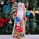 Folk Art Wooden Santa Claus Figurine 10, Christmas Holiday Home Decor Indoor