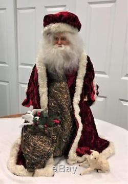 Franklin Mint Father Christmas Victorian Santa Claus Doll Limited Edition A660