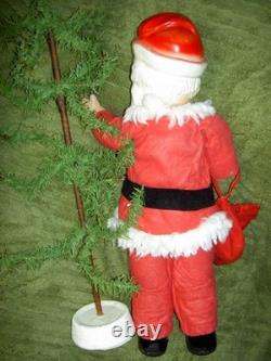Freundlich composition, 18 tall, antique jointed SANTA CLAUS doll figure 1929