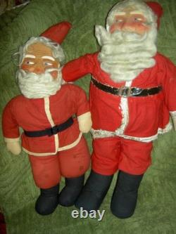 Freundlich composition, 18 tall, antique jointed SANTA CLAUS doll figure 1929