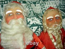 Freundlich composition, 18 tall, antique jointed SANTA CLAUS doll figure 1929