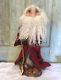 Frogges Ooak Artist Made Wool Needle Felted Santa Claus Figure Doll 18