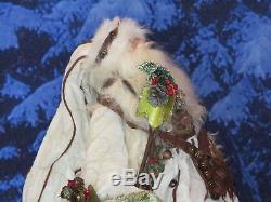 Frontgate Collection Christmas Santa Claus Riding A Polar Bear Belsnickle