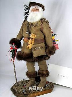 Frontier Santa Claus Doll Figure 19 by Brenda Goin Morris 2000 OOAK incl book
