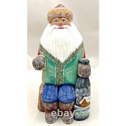 G. DeBrekht Old World Santa Claus Wood Figure 7 Tall Signed Numbered 264/300