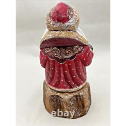 G. DeBrekht Old World Santa Claus Wood Figure 7 Tall Signed Numbered 264/300