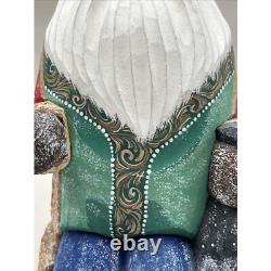 G. DeBrekht Old World Santa Claus Wood Figure 7 Tall Signed Numbered 264/300