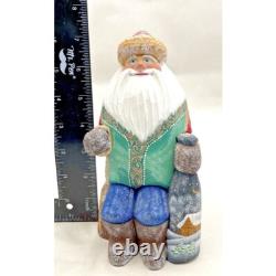G. DeBrekht Old World Santa Claus Wood Figure 7 Tall Signed Numbered 264/300