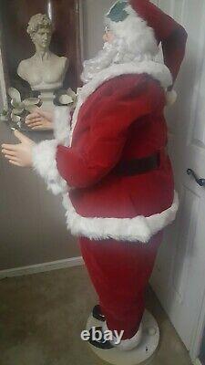 GEMMY Life Size 50 Christmas Animated Singing Dancing Santa Claus Working