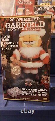 Garfield Animated Santa Claus Spencer Gifts, Vintage, Mint Figures, Nrfb