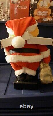 Garfield Animated Santa Claus Spencer Gifts, Vintage, Mint Figures, Nrfb