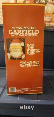 Garfield Animated Santa Claus Spencer Gifts, Vintage, Mint Figures, Nrfb