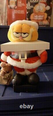 Garfield Animated Santa Claus Spencer Gifts, Vintage, Mint Figures, Nrfb